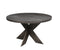 The Fox & Roe Modern Farmhouse Round Pedestal Dining Table in Black Wash Finish