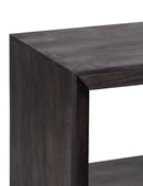 The Fox & Roe Vernon Side Table with Drawer in Charcoal Finish