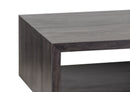 The Fox & Roe Folsom Grand Rectangular Coffee Table in Charcoal Finish