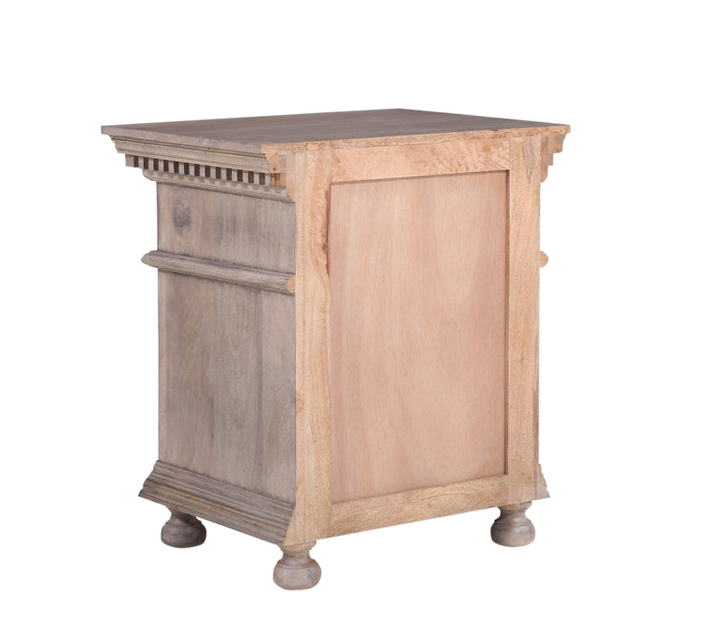 The Fox & Roe St. James Bedroom Collection Closed Nightstand in Antiqued Grey Finish