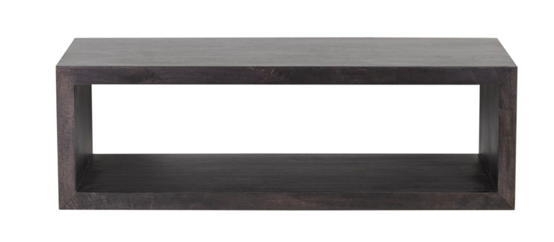 The Fox & Roe Folsom Rectangular Coffee Table in Charcoal Finish