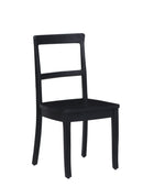 The Fox & Roe Cline Bistro Dining Chair in Washed Black Finish