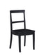 The Fox & Roe Cline Bistro Dining Chair in Washed Black Finish