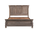 The Fox & Roe St. James Bedroom Collection Panel Bed in Antiqued Grey Finish