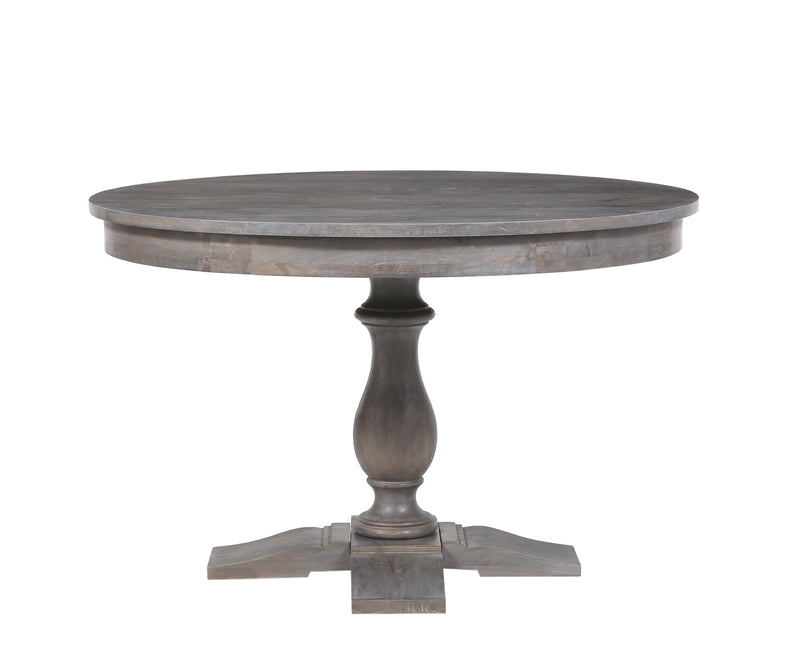 The Fox & Roe 17th C. Priory Round Dining Table in Grey Wash Finish