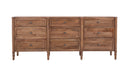 The Fox & Roe Hugo Bedroom Collection 9-Drawer Dresser in Washed Walnut Finish