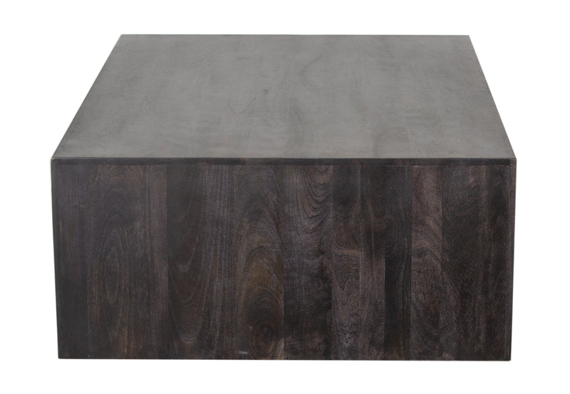 The Fox & Roe Folsom Grand Rectangular Coffee Table in Charcoal Finish