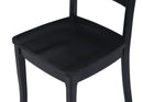 The Fox & Roe Cline Bistro Dining Chair in Washed Black Finish