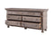 The Fox & Roe St. James Bedroom Collection 7-Drawer Dresser in Antiqued Grey Finish