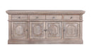 The Fox & Roe St. James Media Console in Antiqued Grey Finish