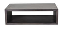 The Fox & Roe Folsom Grand Rectangular Coffee Table in Charcoal Finish