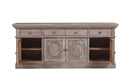 The Fox & Roe St. James Media Console in Antiqued Grey Finish