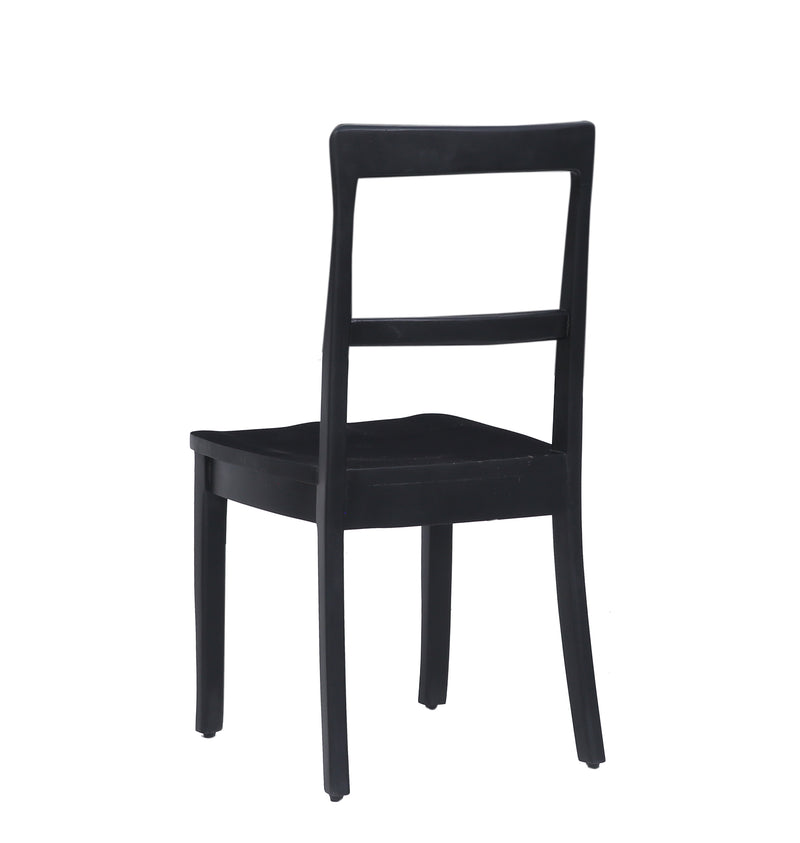 The Fox & Roe Cline Bistro Dining Chair in Washed Black Finish