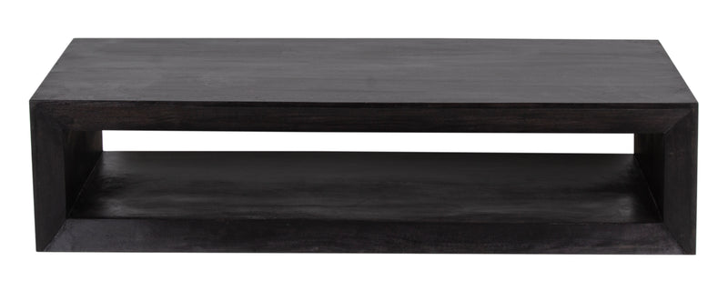 The Fox & Roe Vernon Large Rectangular Coffee Table in Charcoal Finish