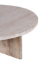 The Fox & Roe Cayman Round Coffee Table in Sandblasted Limewash Finish