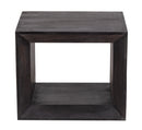 The Fox & Roe Vernon Side Table with Drawer in Charcoal Finish