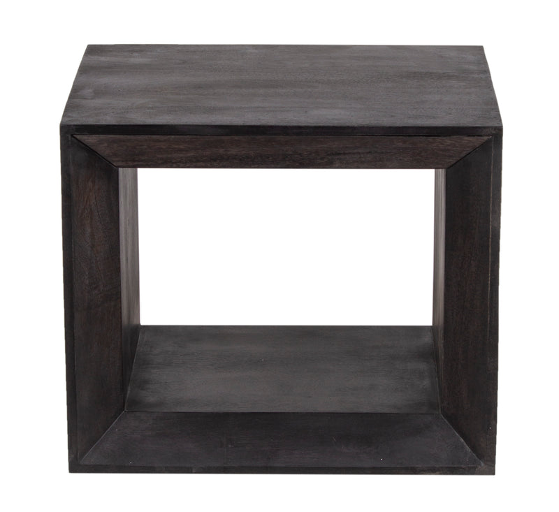 The Fox & Roe Vernon Side Table with Drawer in Charcoal Finish