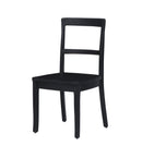 The Fox & Roe Cline Bistro Dining Chair in Washed Black Finish