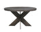 The Fox & Roe Modern Farmhouse Round Pedestal Dining Table in Black Wash Finish