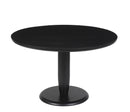 The Fox & Roe Winona Round Pedestal Dining Table in Washed Black Finish