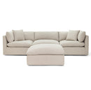 The Fox & Roe Owen 4 Piece Sectional in Julio Flax