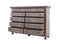 The Fox & Roe St. James Bedroom Collection 11-Drawer Dresser in Antiqued Grey Finish