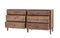 The Fox & Roe Hugo Bedroom Collection 6-Drawer Dresser in Washed Walnut Finish