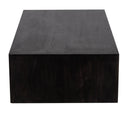 The Fox & Roe Vernon Large Rectangular Coffee Table in Charcoal Finish