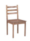 The Fox & Roe Moca Dining Chair in Washed Walnut Finish