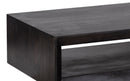 The Fox & Roe Vernon Large Rectangular Coffee Table in Charcoal Finish