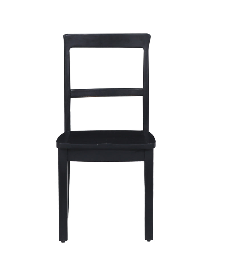 The Fox & Roe Cline Bistro Dining Chair in Washed Black Finish