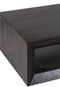 The Fox & Roe Vernon Small Rectangular Coffee Table in Charcoal Finish