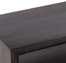 The Fox & Roe Vernon Small Rectangular Coffee Table in Charcoal Finish