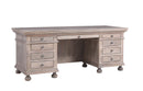 The Fox & Roe St. James 76" Desk in Antiqued Grey Finish