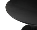 The Fox & Roe Winona Round Pedestal Dining Table in Washed Black Finish