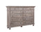 The Fox & Roe St. James Bedroom Collection 11-Drawer Dresser in Antiqued Grey Finish