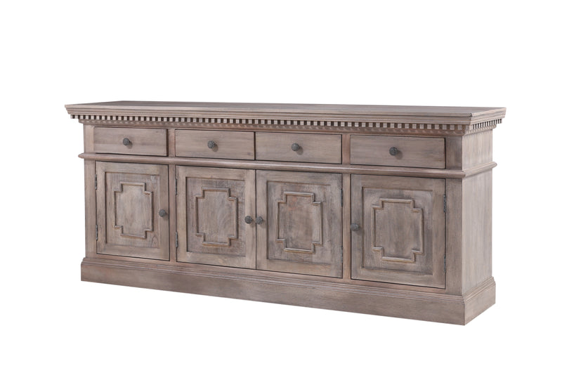 The Fox & Roe St. James Media Console in Antiqued Grey Finish