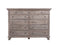 The Fox & Roe St. James Bedroom Collection 11-Drawer Dresser in Antiqued Grey Finish