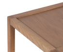 The Fox & Roe French Contemporary Square Side Table in Red Oak with Oak Veneer Top and Grey Wash Oak Finish